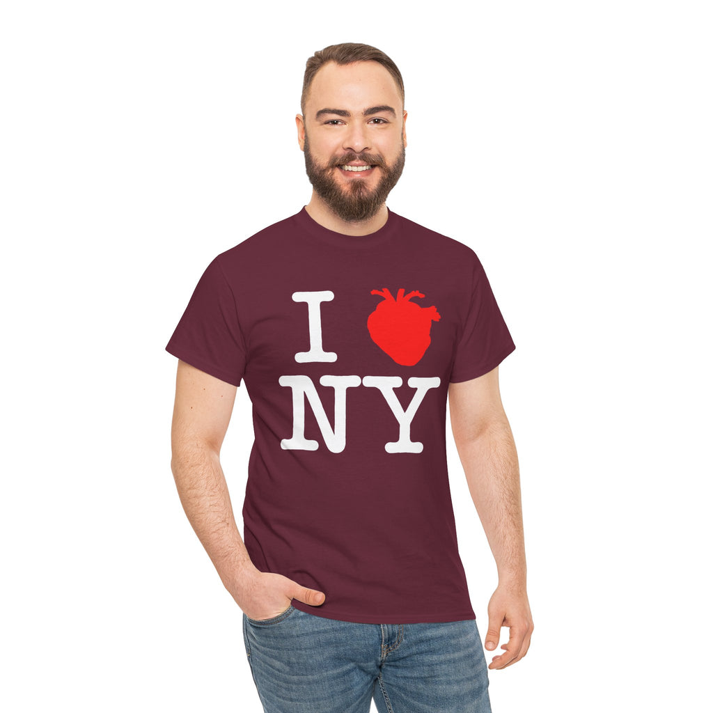 I  NY Anatomical Heart T‑Shirt — NYC Souvenir Tee