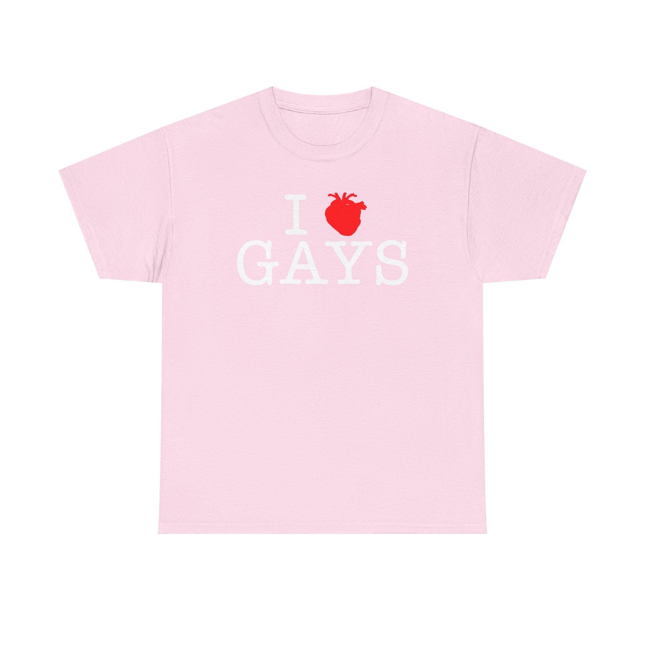 I Heart GAYS (White Text) — Anatomical Heart Graphic Design Con Amor Studios
