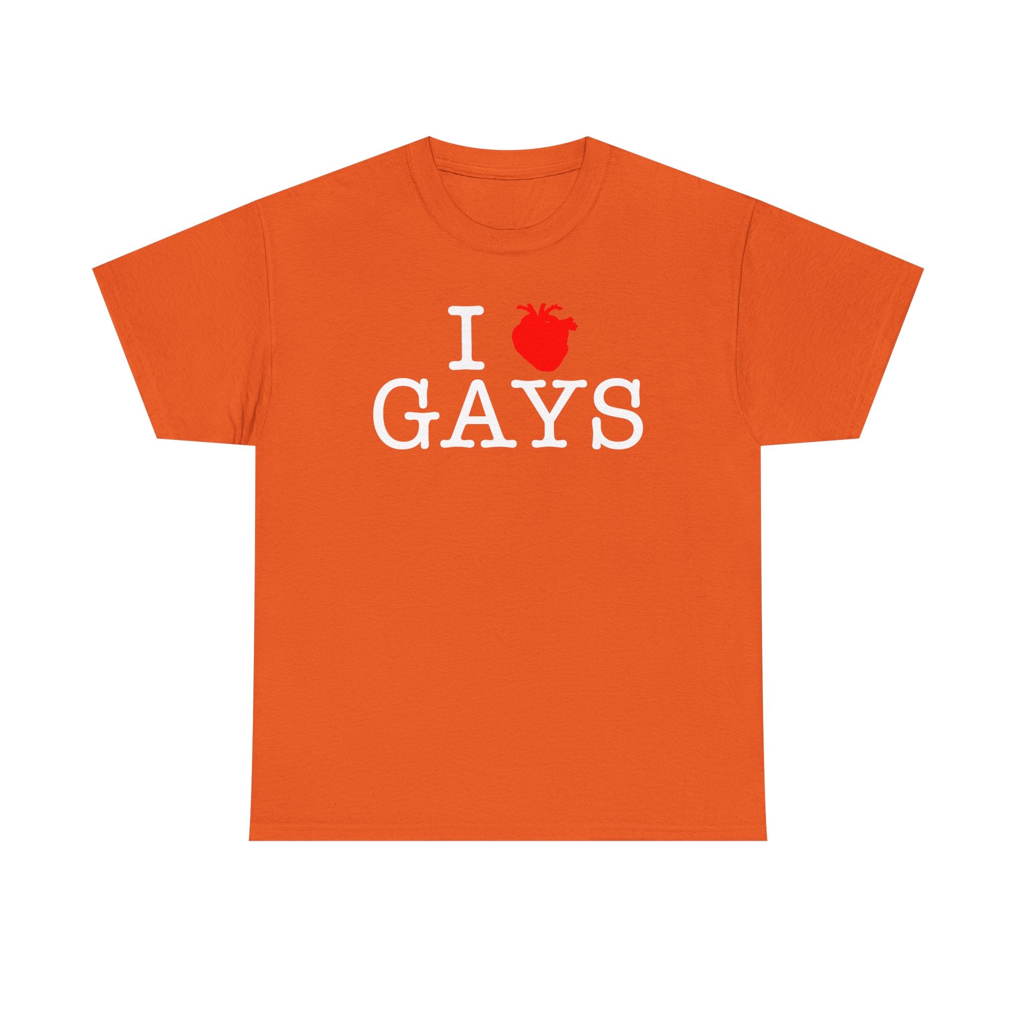 I Heart GAYS (White Text) — Anatomical Heart Graphic Design Con Amor Studios